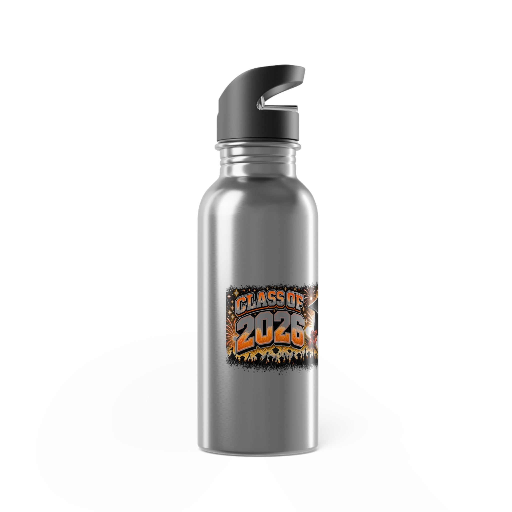 Stainless Steel Water Bottle With Straw, 20oz