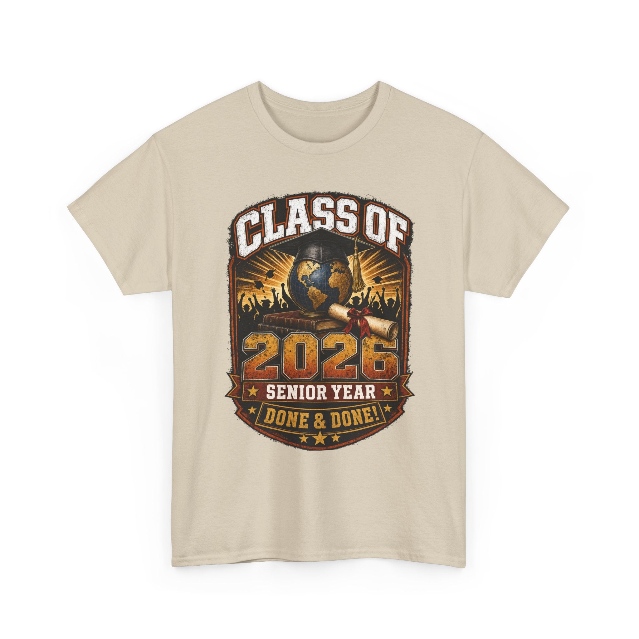 Class of 2026 Senior Year T-Shirt – "Done & Done" Graduation Tee