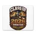 Class of 2026 Graduation Canvas — 'Senior Year Done & Done' Stretched Matte Wall Art